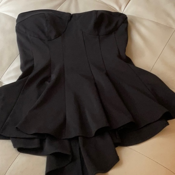 Exotik high/low peplum top, size has been removed,would best fit size 36C bust - Picture 1 of 6